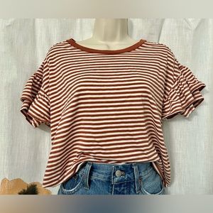 Madewell Ruffle Sleeve Top